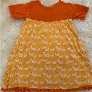 Kickee Pants Fuzzy Bee Ducks Swing with Keyhole